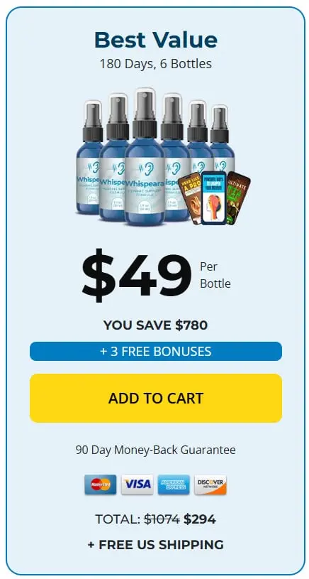 Whispeara 6 Bottle